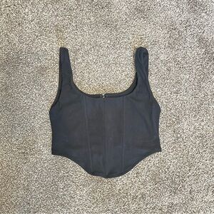 NanaMacs Corset Black Women's Tank Top